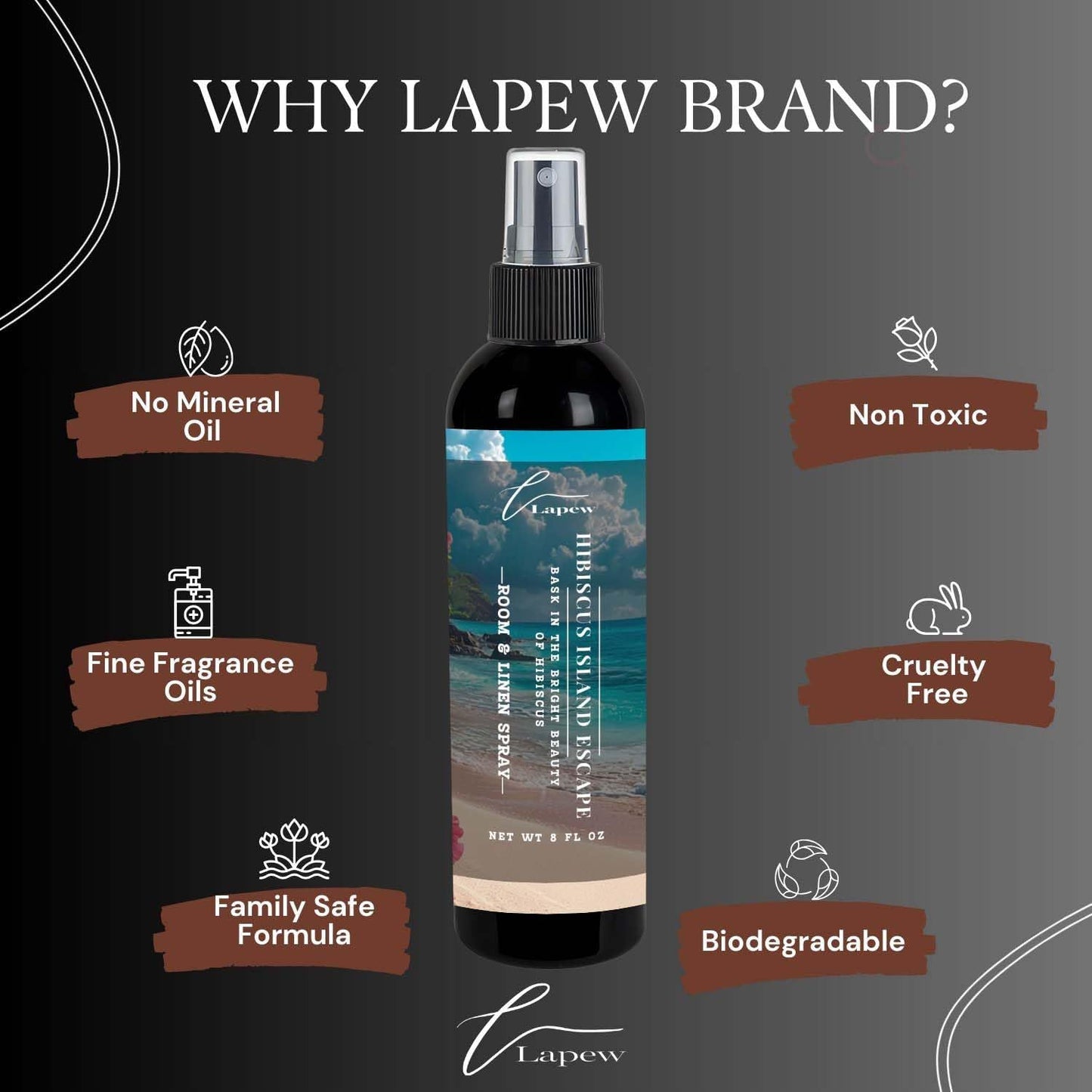 Lapew Room & Linen Spray | Fragrance Mist for Home, Car & Office | Fabric & Air Freshener | Neutralizing Mist | Made in USA | Cozy Cinnamon & Apple - Colors B