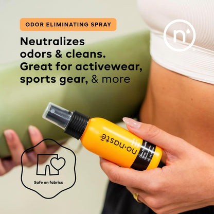 Nonaste Odor Eliminating Spray for Shoes, Gym Bags, Sports Gear & Yoga (16 Oz, Pack of 1) | Long-Lasting Fabric Refresher with Enzymes | Shoe Deodorizer & Gym Bag Deodorizer, Fabric-Safe