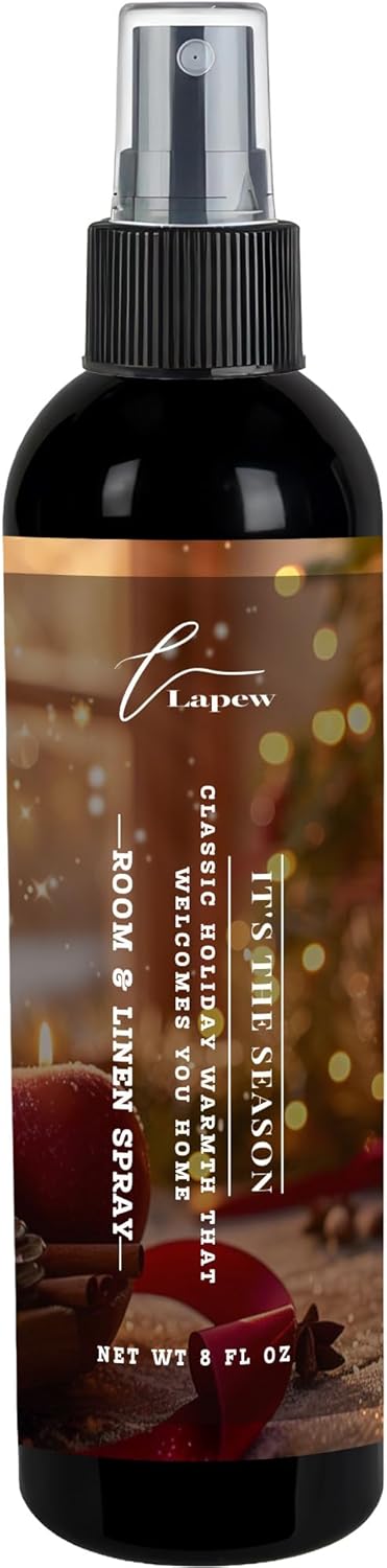 Lapew Room & Linen Spray | Fragrance Mist for Home, Car & Office | Fabric & Air Freshener | Neutralizing Mist | Made in USA | Cozy Cinnamon & Apple - Colors B