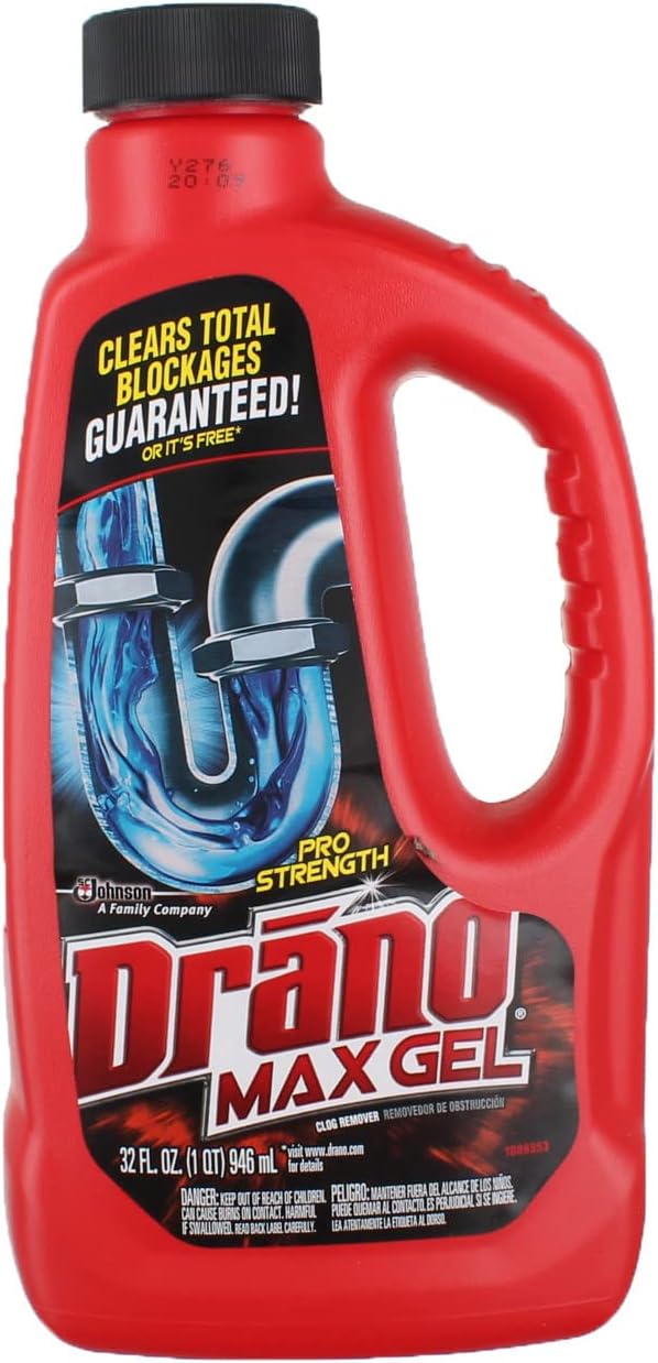 Drano Max Gel Clog Remover, 80 oz