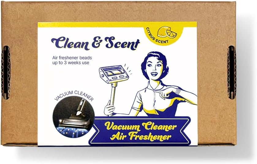 Generic Clean & Scent Vacuum Cleaner Citrus Air Freshener Beads Pack of 5 1.76oz Odor Eliminator for Kitchen, Bathroom, Garage Fresh Dust Bin for Shark, Dyson, Bissell, Dustbuster