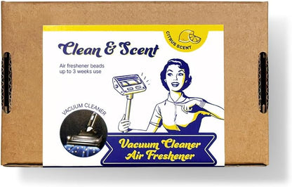 Generic Clean & Scent Vacuum Cleaner Citrus Air Freshener Beads Pack of 5 1.76oz Odor Eliminator for Kitchen, Bathroom, Garage Fresh Dust Bin for Shark, Dyson, Bissell, Dustbuster