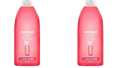 Method All-Purpose Cleaner, Pink Grapefruit, Perfect for Most Counters, Tiles, Stone, and More, 28 oz spray bottle