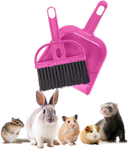 Mini Broom and Dustpan Set - Compact Cleaning Kit for Home, Car, Camping, Small Spaces, Pet Cleanup, and Travel - Durable Small Broom and Dustpan Set Mini - Mint Green Broom