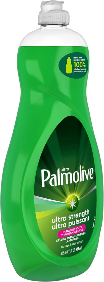 Palmolive Ultra Strength Liquid Dish Soap, Original Green, 32.5 Fluid Ounce (Packaging May Vary)