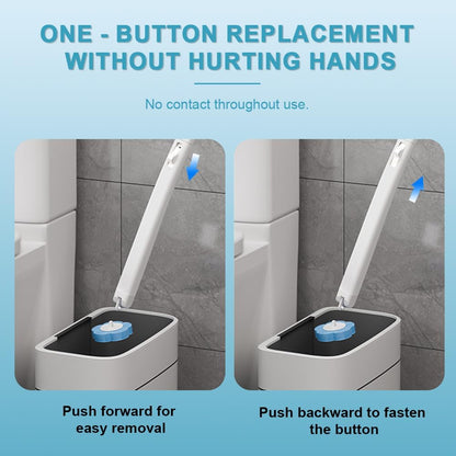 48 Count Disposable Toilet Brush Refill Pads, Disposable Toilet Bowl Wand Refills, Toilet Cleaning Refills, Toilet Scrubber Refills, Brush Head Replacement