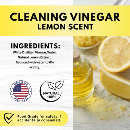 White House All Natural Lemon Cleaning Vinegar Multipurpose Spray, 32 oz (Pack of 1)
