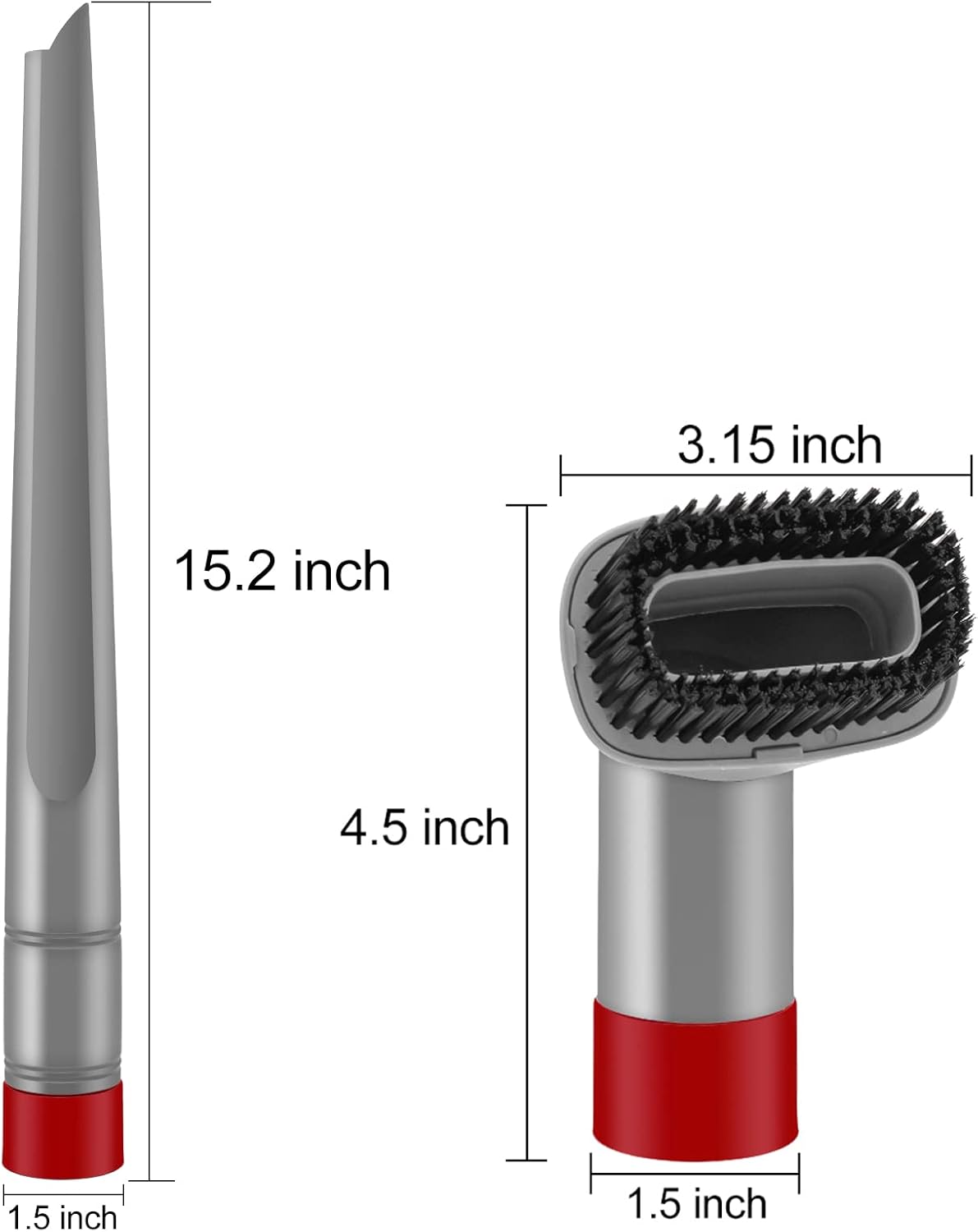 Crevice Tool and Dust Brush Compatible with Shark Rotator NV500, NV501,NV560, NV502, Professional Lift-Away Vacuum Cleaner Compare With Part No. X11FC500