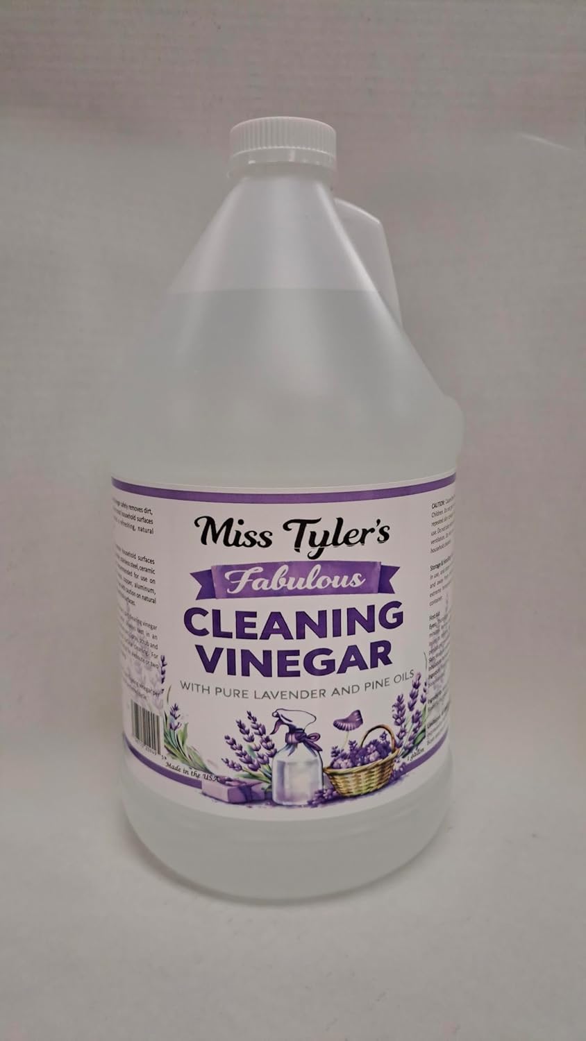 Miss Tyler's Fabulous All Purpose Cleaning Vinegar with Pure Lavender and Pine Oils, 128 Fluid Ounces