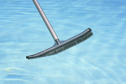 Poolmaster 5-Inch Stainless Steel Pool Algae Detail Brush, Heavy-Duty Aluminum Back, for Gunite Concrete Pools and Spas, Small Narrow Head for Corners, Steps and Tight Areas