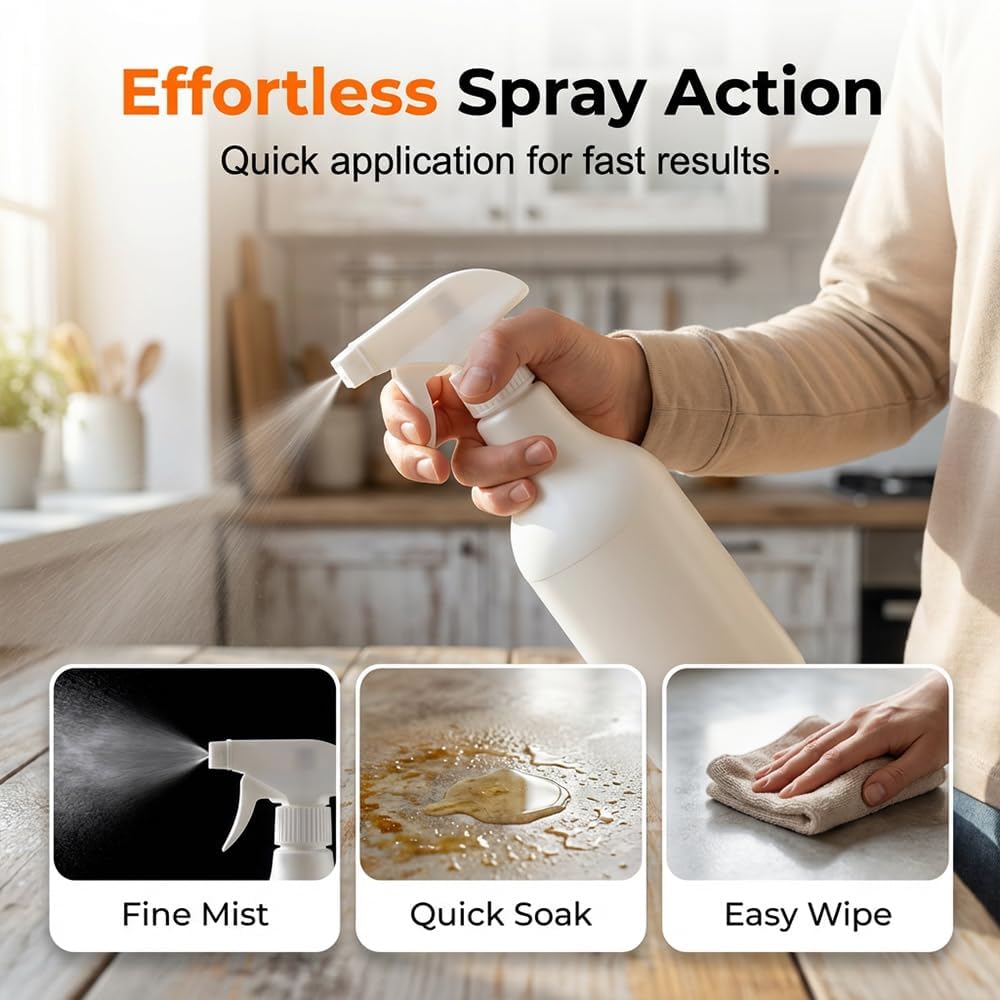 Kitchen Cleaner Spray, Heavy Duty Oil Stain Remover, Multi-Purpose Household Cleaner for Cooktop, Oven, Stove, Range Hood, Fast Grease Cleaning, 100ml/3.38 Fl.Oz (2)