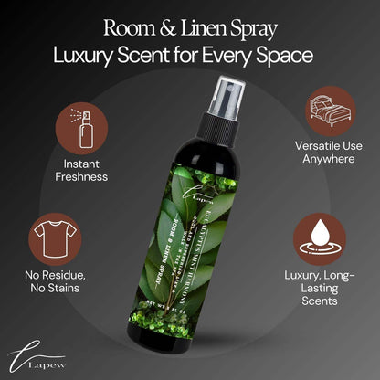 Lapew Room & Linen Spray | Fragrance Mist for Home, Car & Office | Fabric & Air Freshener | Neutralizing Mist | Made in USA | Cozy Cinnamon & Apple - Colors B