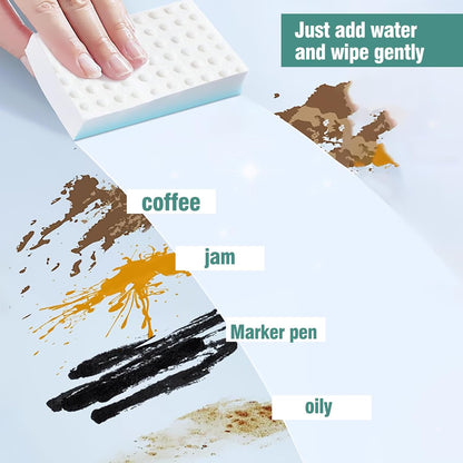 Magic Sponges Cleaning Eraser 10 Pack, 2X Compressed Melamine Sponge Cleaner, Melamine Foam All Purpose Cleaning Pads, Heavy Duty Stain Remover for Home Kitchen Bathroom Sneaker Car (10)