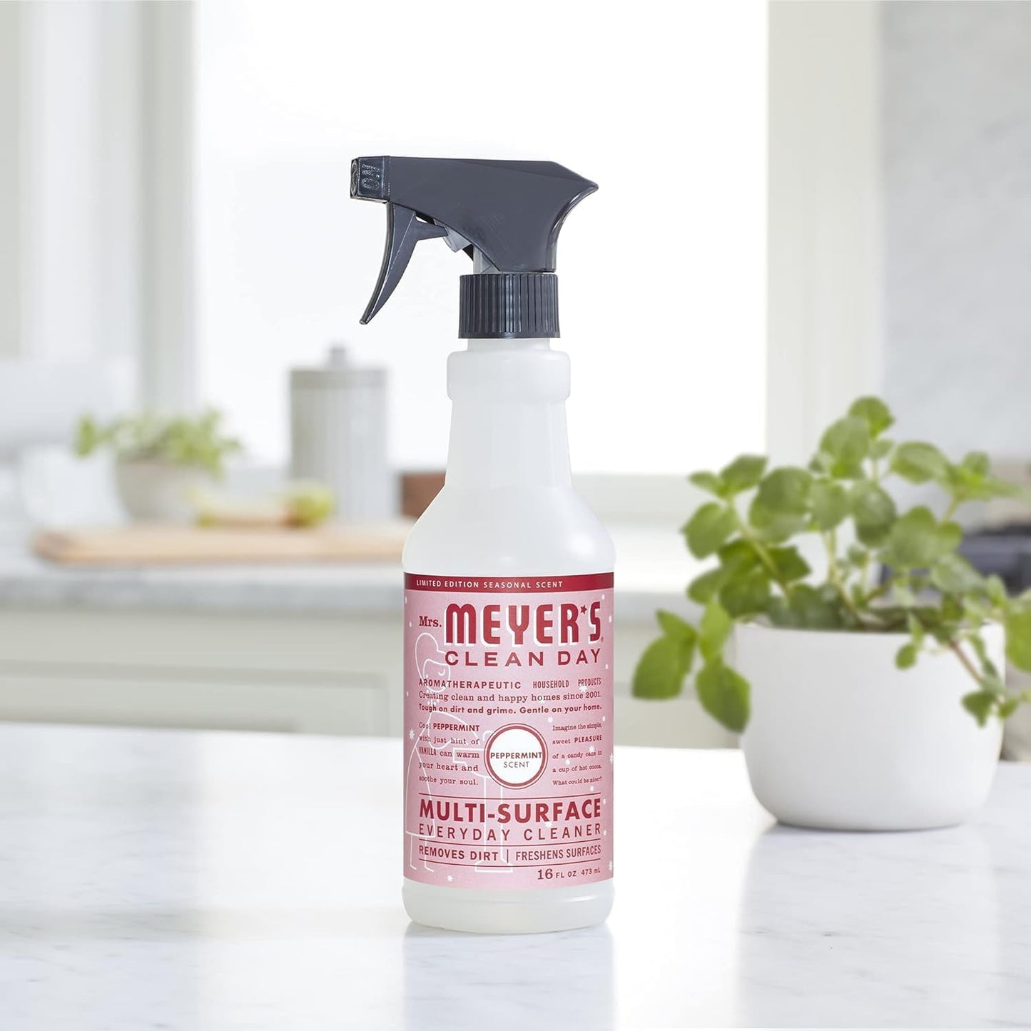 MRS. MEYER'S CLEAN DAY Multi-Surface Everyday Cleaner, Lavender Scent, 16 Fl Oz Bottle - 3 Pack