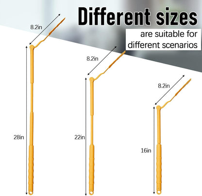 Colingmill 12 Pcs 3 ft Replacement Handles Compatible with Duster Refills, Extendable Long Extended Handle Only, Adjustable Length for Ceiling Fans, Blinds, Shelves, Windows (White)
