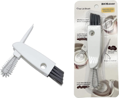 Tiny Cleaning Brush-Mini Multi-Functional Crevice Cleaning Brush, Water Bottle Cleaning Tools for Bottle Cup,Nursing Bottle Cup-1 Pack (Black)…