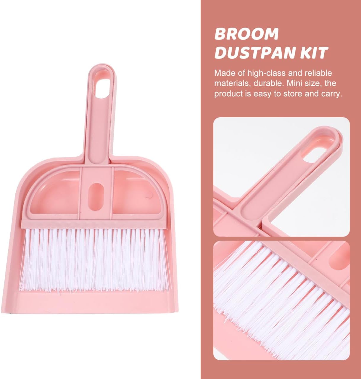 6Set Small Dustpan and Brush Set Small Cleaning Brush Portable Hand Broom for Office Kitchen Table Desk Keyboard Cars and Pet Nest Floor Cleaning Supplies
