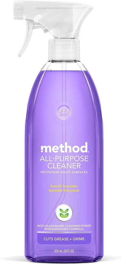 Method All-Purpose Cleaner Spray, Lime + Sea Salt, Perfect for Most Counters, Tiles, Stone, and More, 28 oz Spray Bottles, (Pack of 1)