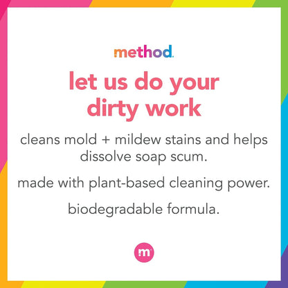Method Bathroom Cleaner, Removes Mold + Mildew Stains, Eucalyptus Mint, 28 Fl Oz (Pack of 4)