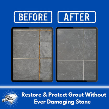 Black Diamond Stoneworks Marble & Tile Floor Cleaner Concentrate, pH Neutral, Streak-Free & No-Rinse Formula for Granite, Travertine, Limestone, Slate, Ceramic & Porcelain Floors (1 Quart)