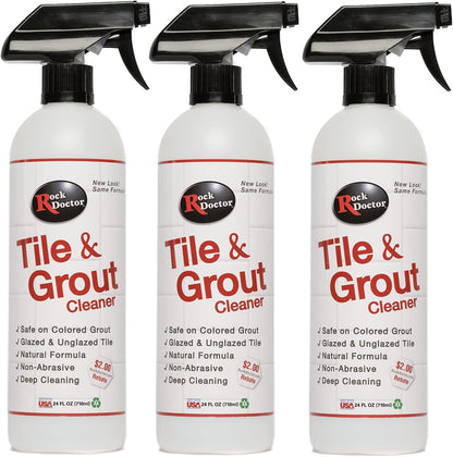 Rock Doctor Natural Tile and Grout Cleaner, Remove Stains Dirt, Oil, and Soap Scum, Heavy Duty Non-Abrasive Tile Cleaner, Natural Formula, 1 Pack