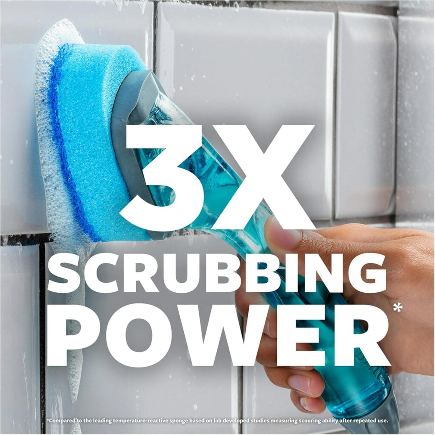 Scotch-Brite Advanced Soap Control Non-Scratch Dishwand Kit, 1 Dish Wand & 5 Sponge Refills, Prevents Soap from Leaking, Leak-Free Guarantee, Best for Nonstick Pots and Pans, Glass, Tubs, & Showers