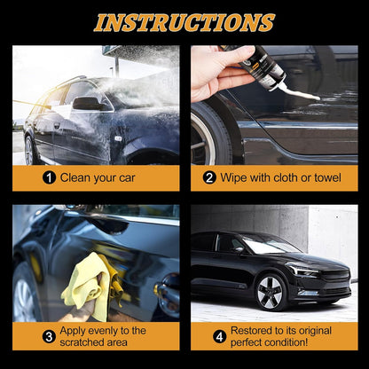 Scratch Remover for Vehicles, Upgrade Car Scratch Remover for Deep Scratches, Car Polishing Wax Scratch Remover for Vehicles,Car Scratch Repair Paste,Cars Paint Scratchs Repair Kit (2Pcs)