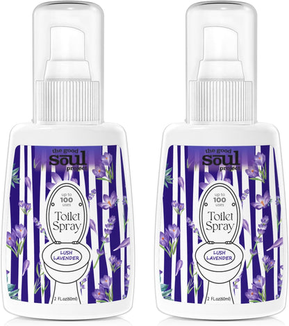 THE GOOD SOUL PROJECT Toilet Spray for Poop, Fresh Citrus, Bathroom Spray Odor Eliminator, 2Fl Oz 2 Pack