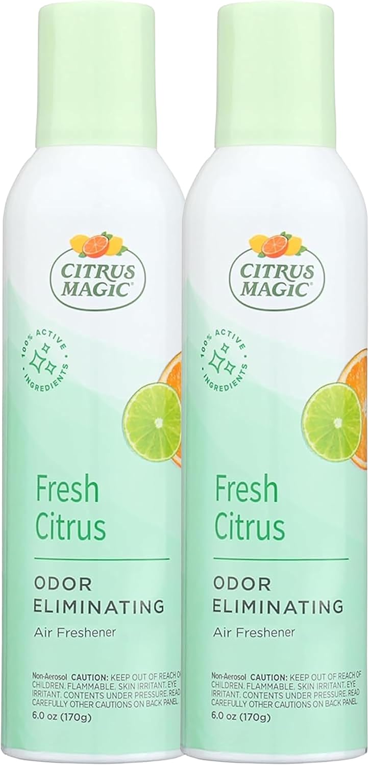 Citrus Magic Odor Eliminator Air Freshener Spray for Home, Orange Blast, 3-Ounce, Pack of 3