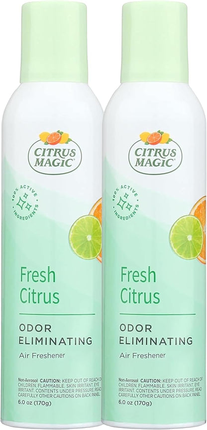 Citrus Magic Odor Eliminator Air Freshener Spray for Home, Orange Blast, 3-Ounce, Pack of 3