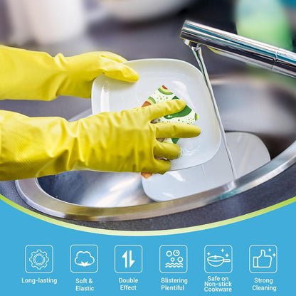 AIDEA XL Sponges Kitchen, 12Count, Non-Scratch Dish Sponges, Large Natural Sponge for Non Stick Cookware, Cellulose Cleaning Sponge for Dishes, Bathroom, Household