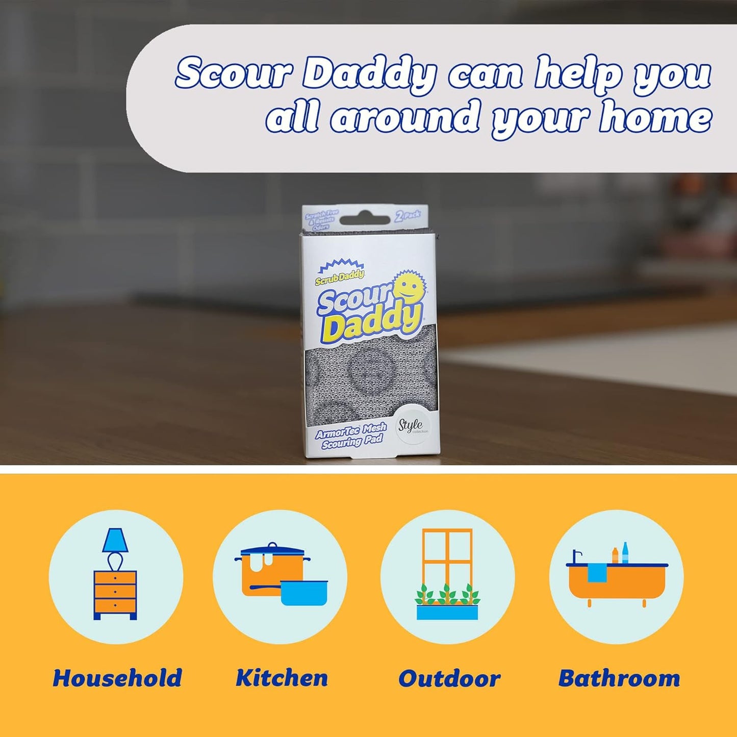 Scrub Daddy SCRDDY3CTX12 Scour Daddy