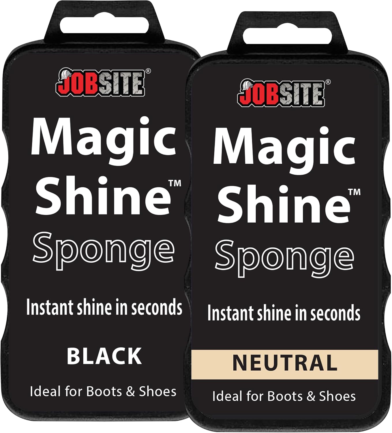 JobSite Instant Express Leather Boot & Shoe Shine Sponge - Neutral