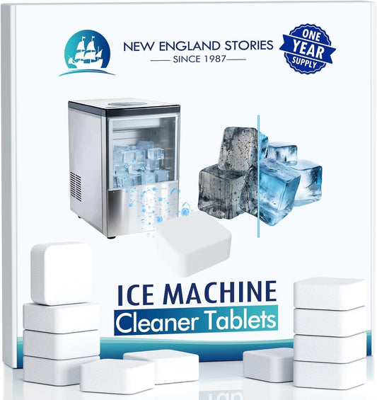 Ice Machine Cleaner and Descaler Tablets, 24 Count Nickel Safe Formula, Scale Remover for Countertop and Nugget Ice Makers, Compatible with GE Opal, GE Profile, Frigidaire, and Kitchenaid