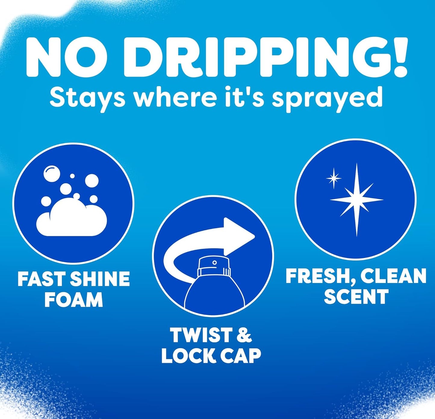 Windex Fast Shine Foam Glass Cleaner, No-Drip Windows, Doors, Mirrors & Countertops Aerosol Cleaning Spray, Streak-Free Shine, Removes Fingerprints, Dust, Dirt, Grime & More 19 oz (Pack of 2)
