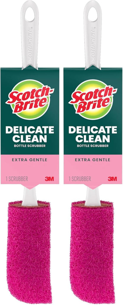 Scotch-Brite Water Bottle Scrubber, Safe On Glass, Plastic and Stainless Steel