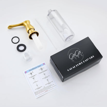 GAGALIFE Kitchen Sink Soap Dispenser Brushed Nickel, Under Sink Soap Dispenser with 40" Silicone Extension Tube Kit,Say Goodbye to Frequent Refills