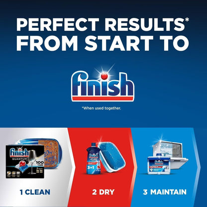 Finish - Quantum with Activblu Technology - 50ct - Dishwasher Detergent - Powerball - Ultimate Clean and Shine - Dishwashing Tablets - Dish Tabs-(Packaging May Vary)