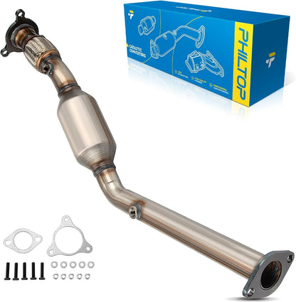 PHILTOP Left and Right Catalytic Converter Replacement For 2005-2010 300 2.7/3.5L V6 RWD, 2006-2010 Charger 2.7/3.5L V6 RWD, 2005-2008 Magnum 2.7/3.5L V6 RWD Replace 55434, 55433 (EPA Compliant) - Colors B