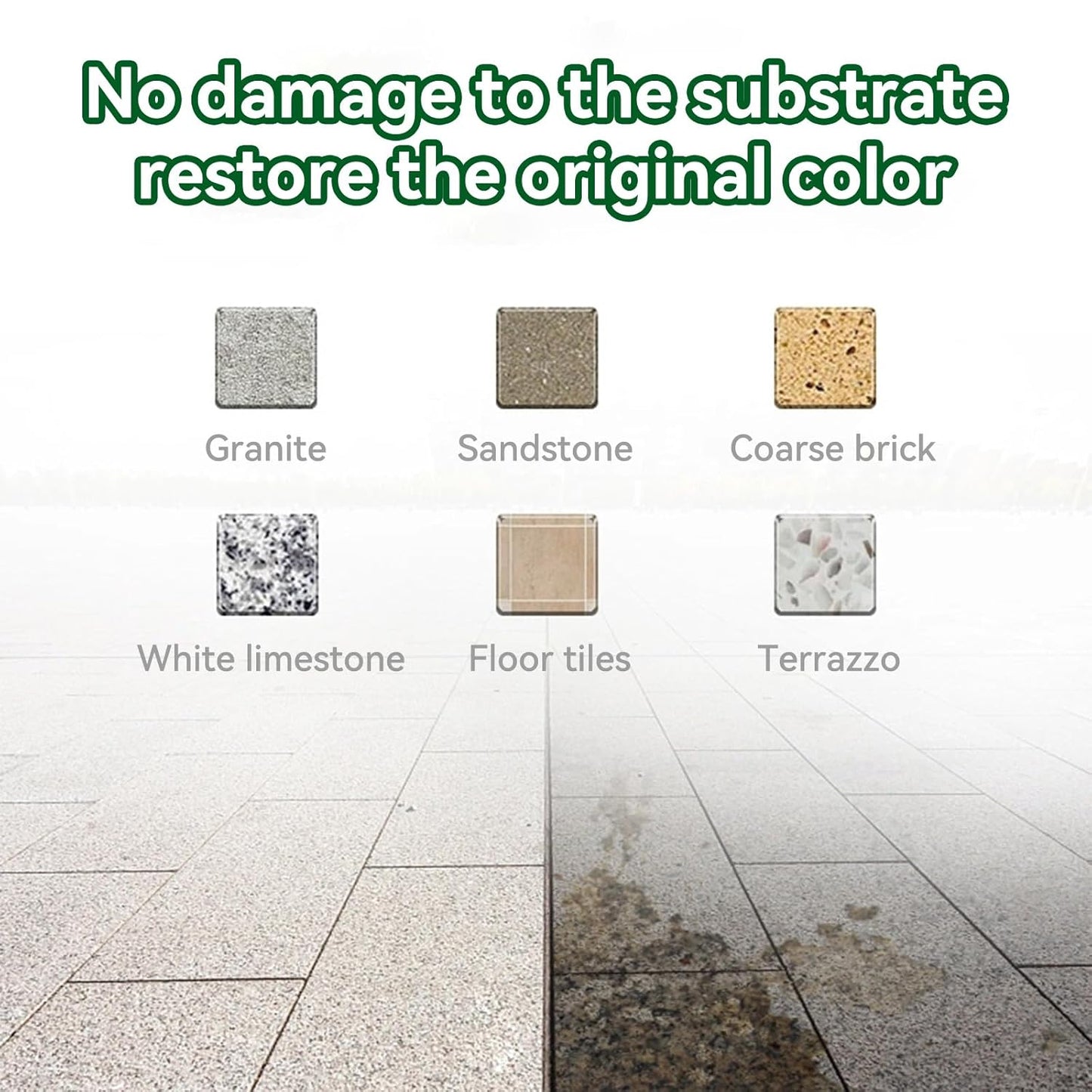 Professional Marble Polishing Powder Granite Polishing Kit Marble Floor Polish – Restore Shine & Remove Dullness, Safe for All Kinds of Stone, Countertops, Floors (10 oz)