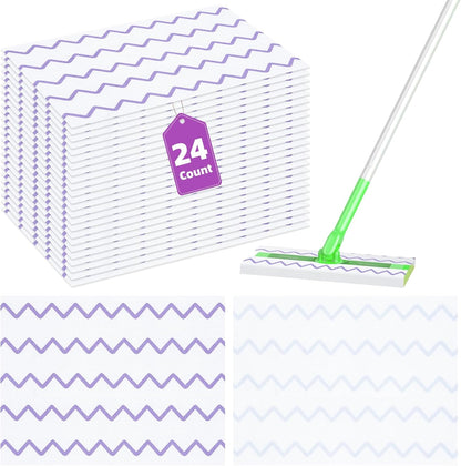 50 Count Microfiber Mop Pads Compatible with Swiffer Powermop, Disposable or Reusable Replacement Pads for Wet & Dry Use, PowerMop Refills for Multi-Surface Floor Cleaning