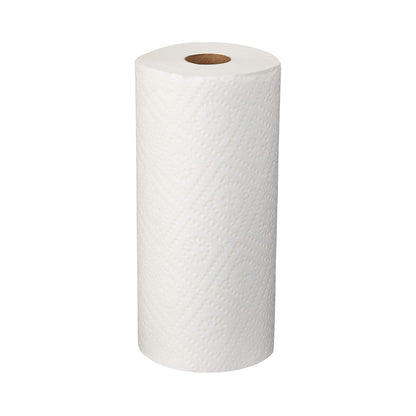AmazonCommercial 2-Ply White Adapt-a-Size Kitchen Paper Towels, Absorbent, Thick, Individually Wrapped, 140 Towels per Roll (30 Rolls), 4200 Count
