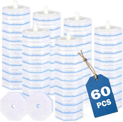 80 Count Disposable Toilet Wand Refills for Toilet Wand, 5X Cleaning Power Scrubber Refill, Bathroom Cleaning Supplies, No Falling Apart, Fresh Fragrance