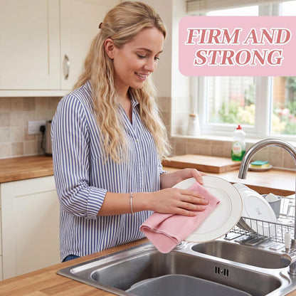 36 Pack Vintage Reusable Cleaning Cloths Washable Cotton Kitchen Towels for Home (Gray)