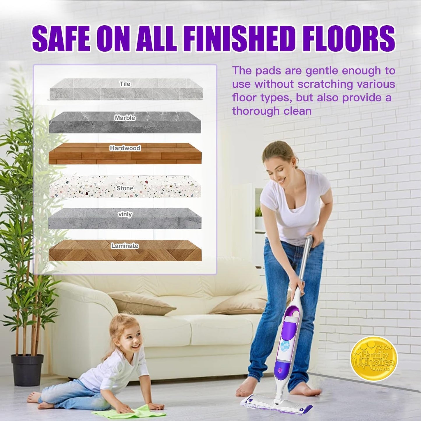 30 Pack Power Mop Pads Compatible with Swiffer Power Mop Refills, Disposable Multi-Surface Power Mop Refills for Swiffer Wet Pads Refill, Cleaning Supplies for Swiffer Power Mop Pads, Unscented