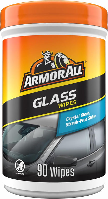 Armor All Car Cleaning Wipes, Wipes for Car Interior and Car Exterior, 90 Wipes Each