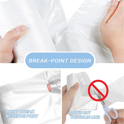 Small Trash Bags 2.6 Gallon-108 Count Leakage-Proof Strong, Small Mini Garbage Bags for Bathroom, Bedroom, Office, White Small Trash Can Liners