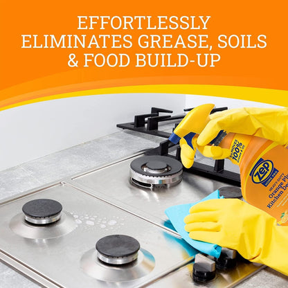 Zep Home Pro Orange Plus Kitchen Degreaser - 24 Fl. Oz. - R49506 - Pro Trusted Cleaning Power: Now in Refreshing Scents and Family Friendly Formulas (1)