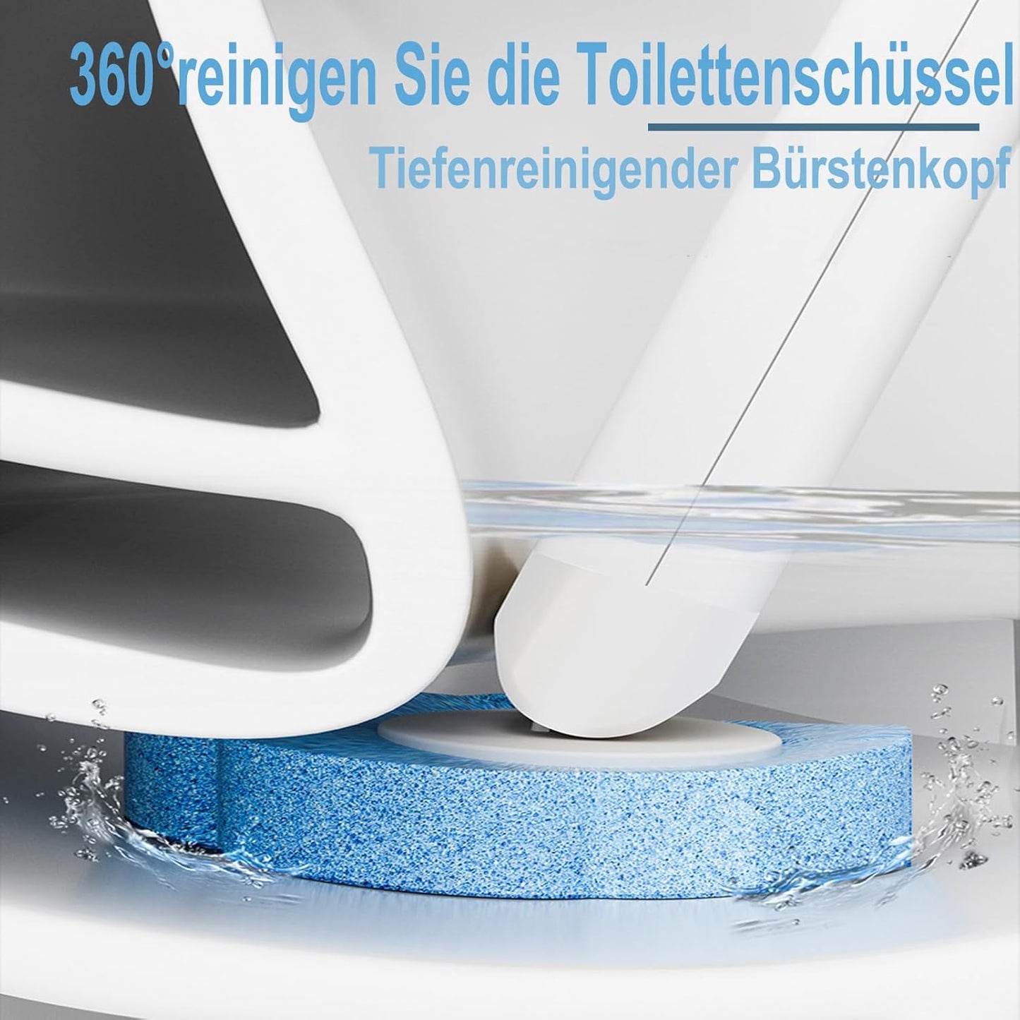 Disposable Toilet Brush， 2 Pack Toilet Wand and Holder with 54 Cleaner Refills Disposable Toilet Cleaning System Cleaner Pads for Toilet Bowl，Bathroom Cleaning，Sink，Bathtub - White