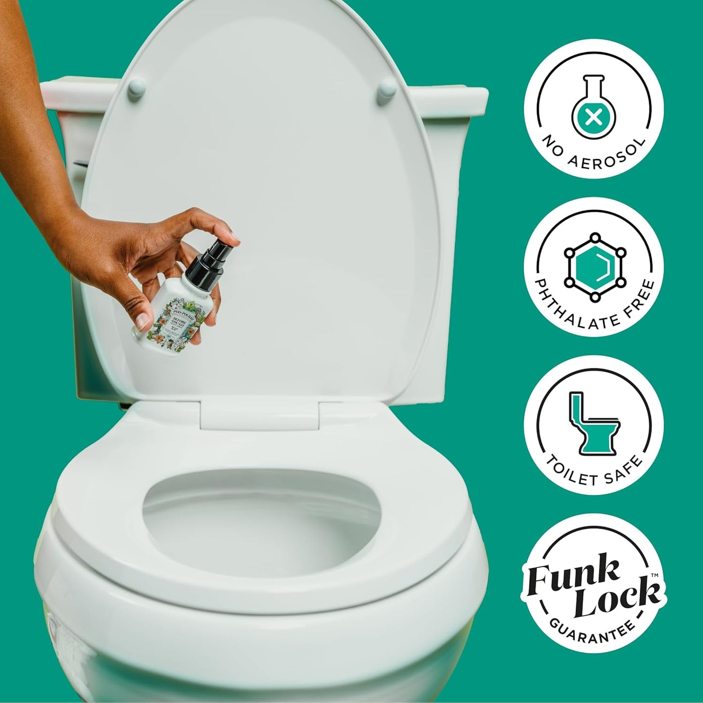 Poo-Pourri Before-You-Go Pocket Toilet Spray, Travel Essentials, Beach Bum, 1 Fl Oz, Up to 50 Uses, On-The-Go Bathroom Odor Deodorizer with Essential Oils, TSA Approved Size, Coconut Orchid Scent